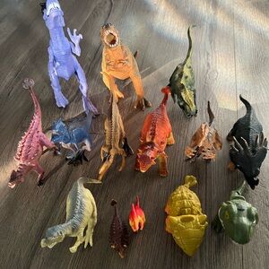Vibrant Dinosaur Toy Collection